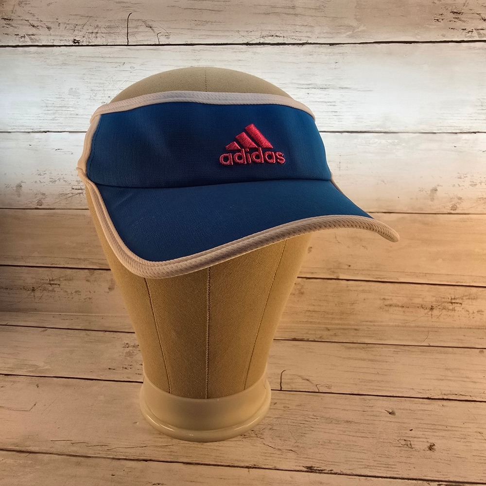 Adidas Adizero Climacool Visor Blue White Pink Running Tennis Golf Hat OSFA